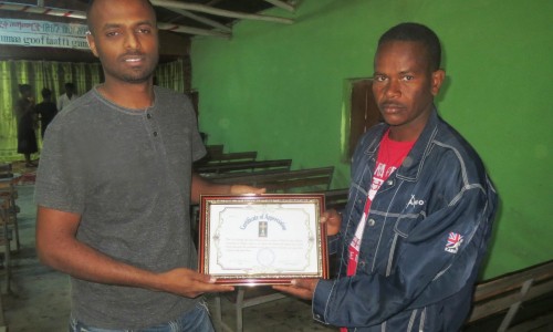 Founder Eayoall Atsbeha with Pastor Geda